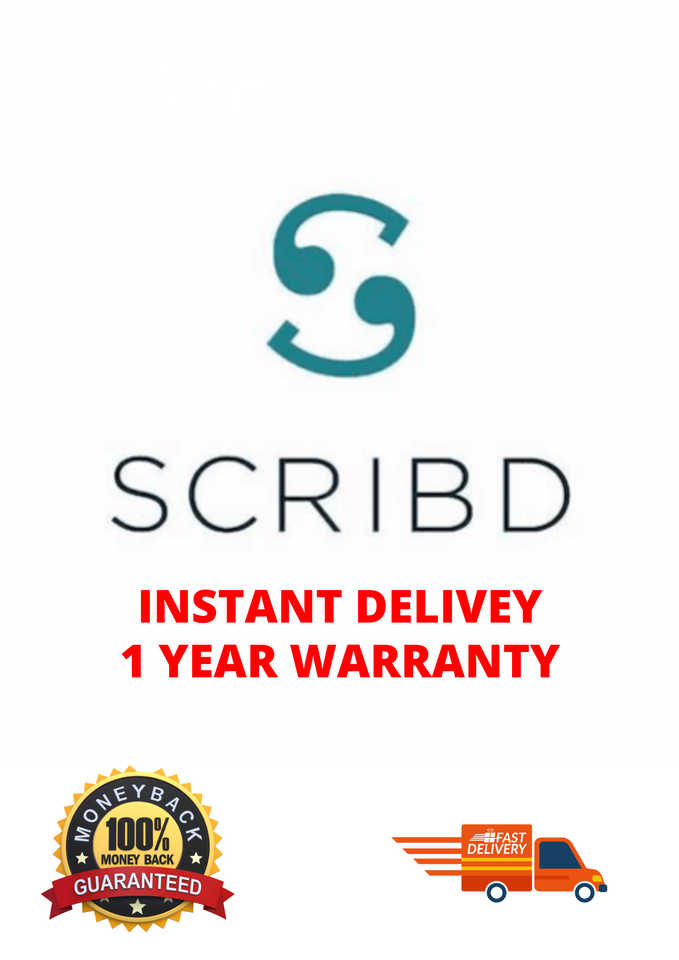 SCRIBD PREMIUM 12 MONTHS WARRANTY INSTANT DELIVERY