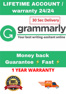 GRAMMARLY PREMIUM ACCOUNT 12 MONTHS WARRANTY INSTANT DELIVERY